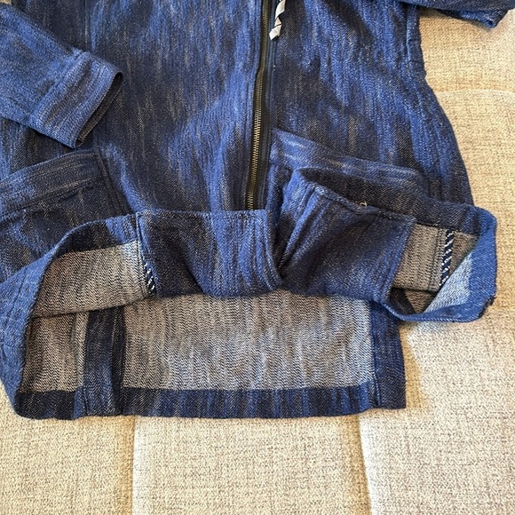 CABI LOVE BY CAROL BLUE DENIM ZIP HOOD M - Picture 4 of 10